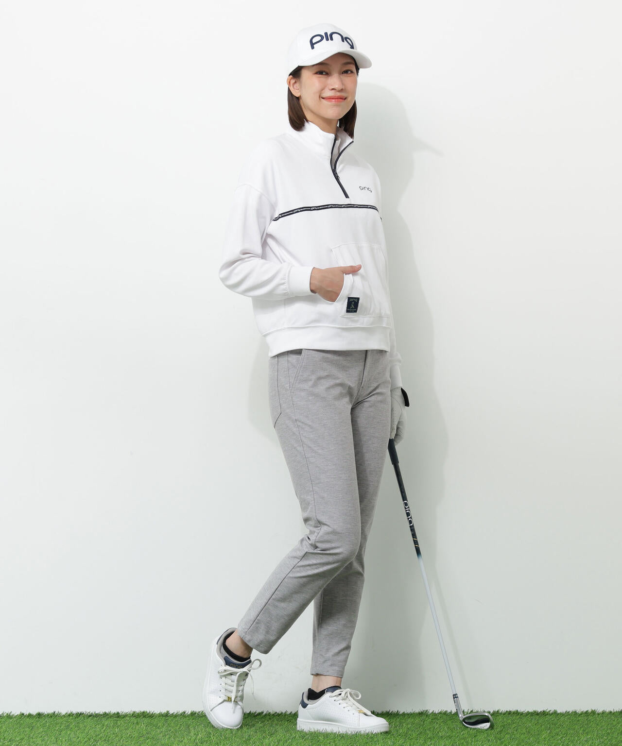 【PING APPAREL】全方向ストレッチツイルテーパードパンツ ＜NATIVE＞ (LADIES)
