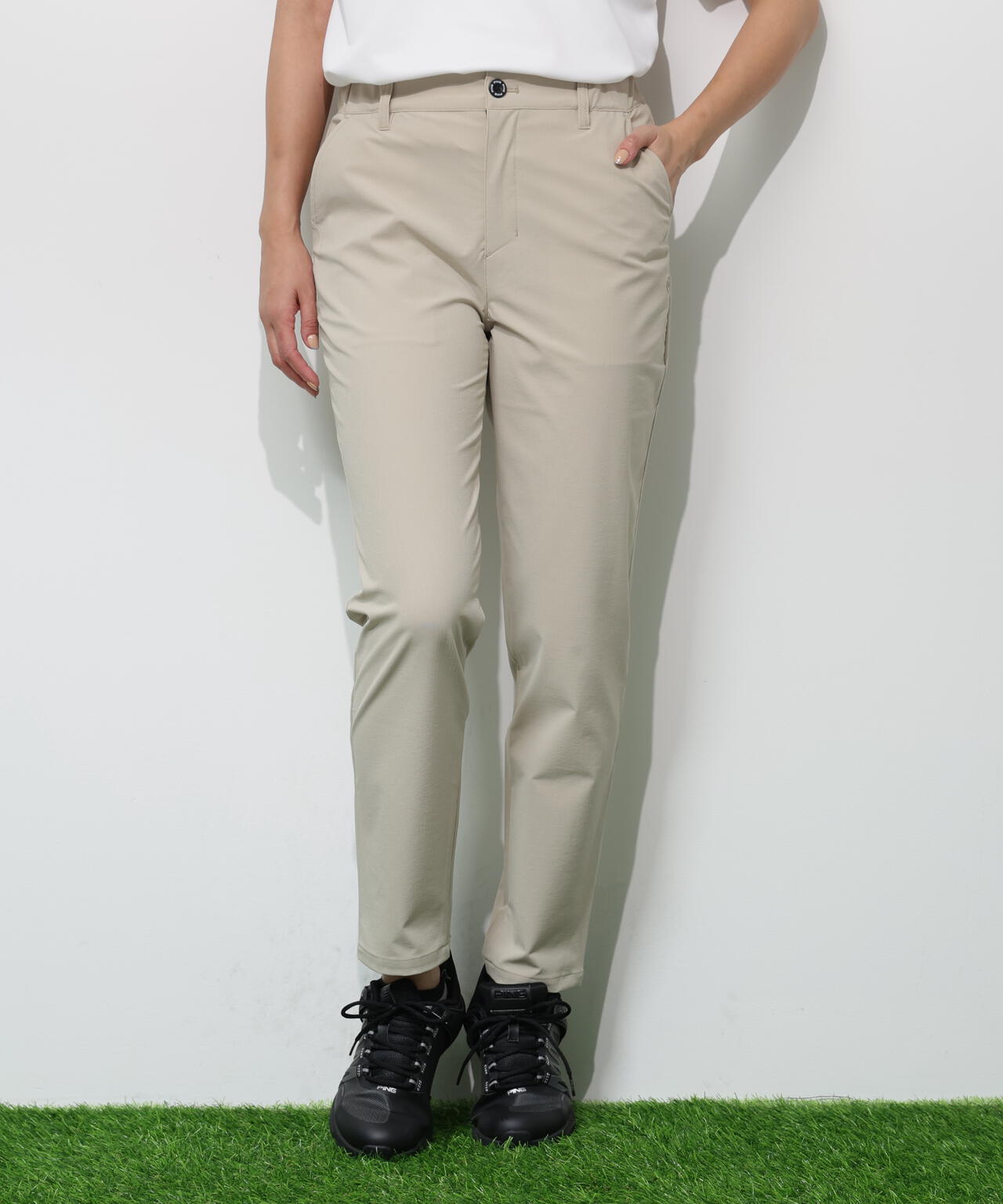 【PING APPAREL】全方向ストレッチドライタッチリップストップパンツ ＜GOLD＞ (LADIES)