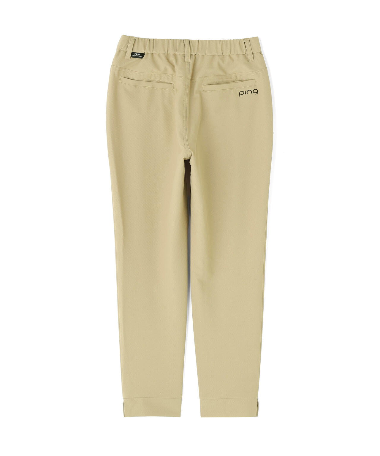 PING APPAREL】全方向ストレッチドビー裾スリットテーパードパンツ