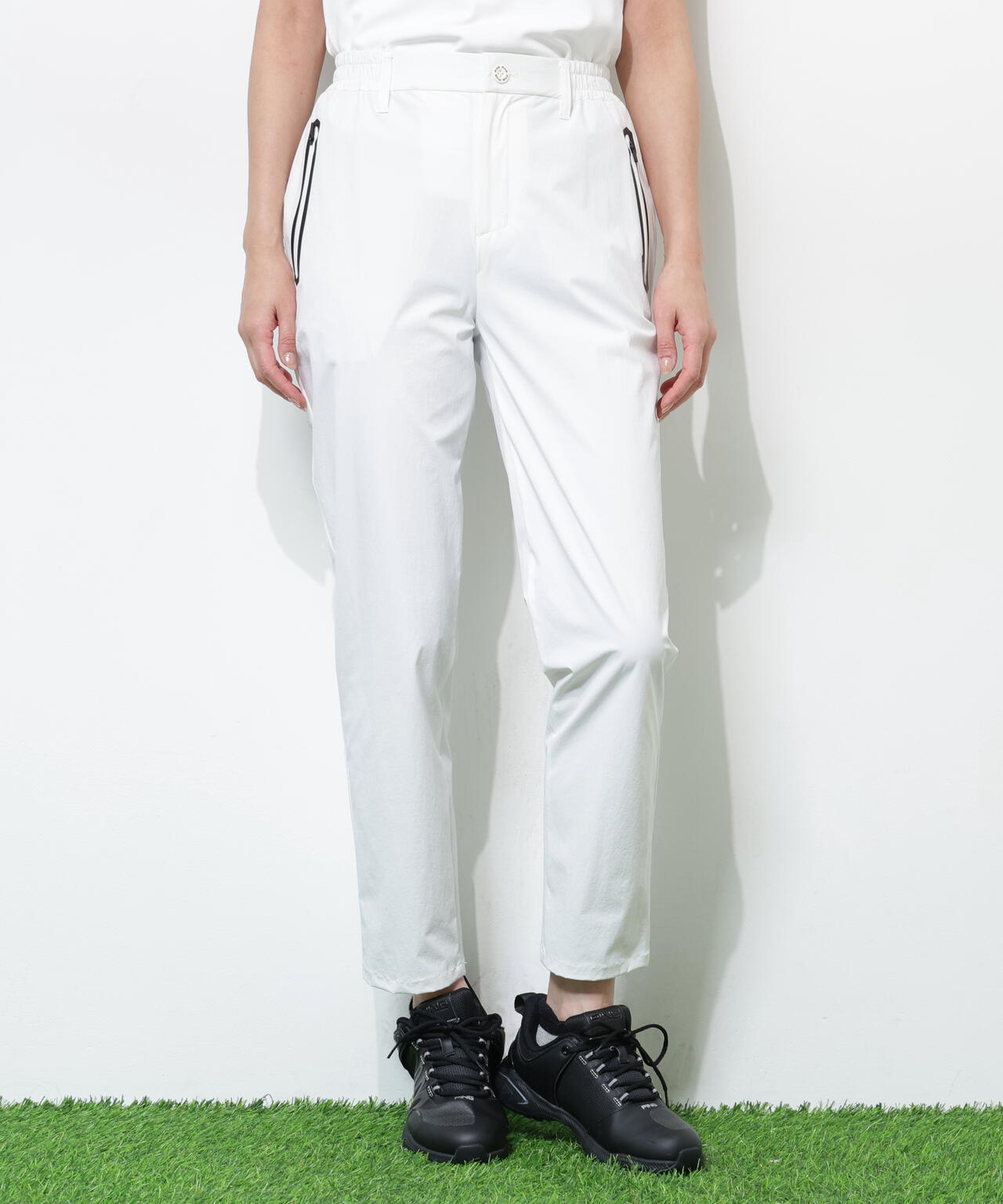 PING APPAREL】ストレッチ冷感テーパードパンツ ＜GOLD＞ (LADIES