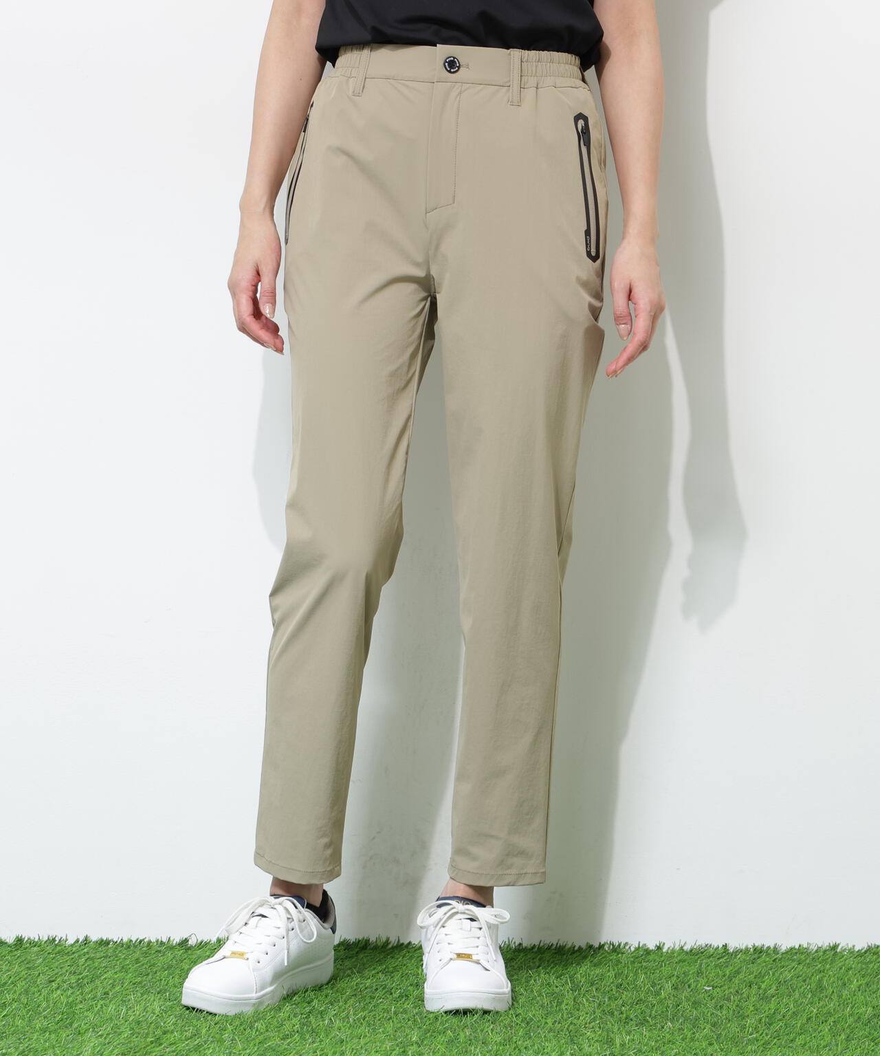 PING APPAREL】ストレッチ冷感テーパードパンツ ＜GOLD＞ (LADIES