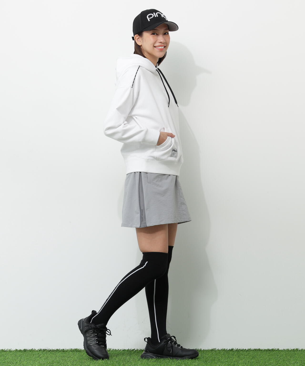 【PING APPAREL】全方向ストレッチパーテックスリミテッドスカート ＜GOLD＞ (LADIES)