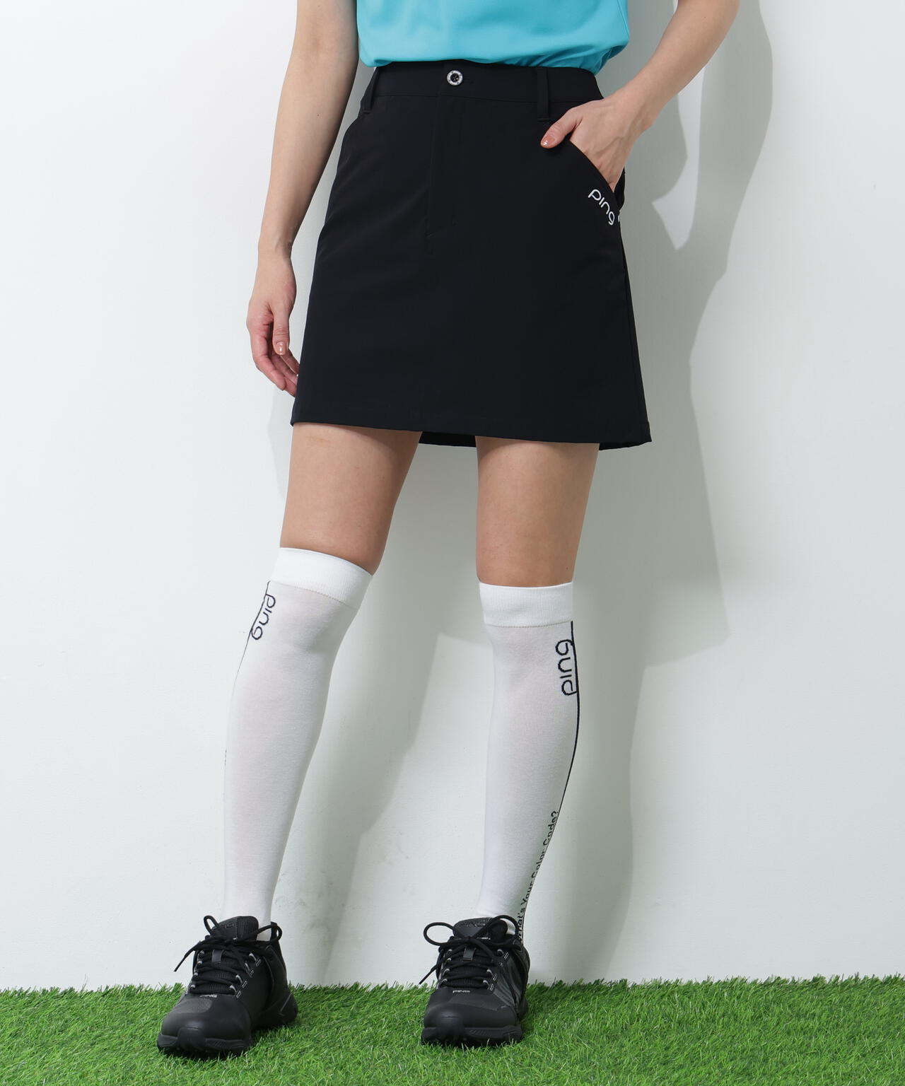 PING APPAREL】全方向ストレッチ二重織フィット&ストレッチ台形