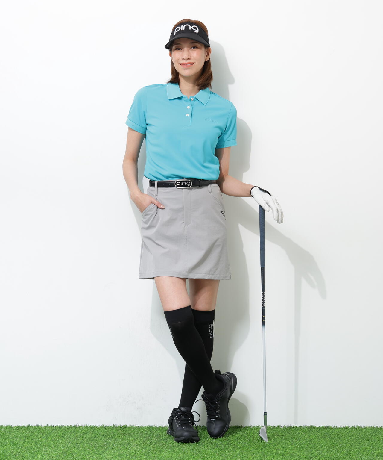 pingゴルフスカートＬ PING APPAREL】全方向ストレッチ二重織フィット&ストレッチ台形