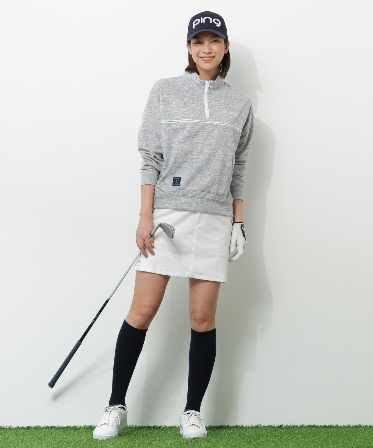 【PING APPAREL】全方向ストレッチツイル台形スカート ＜NATIVE＞ (LADIES)