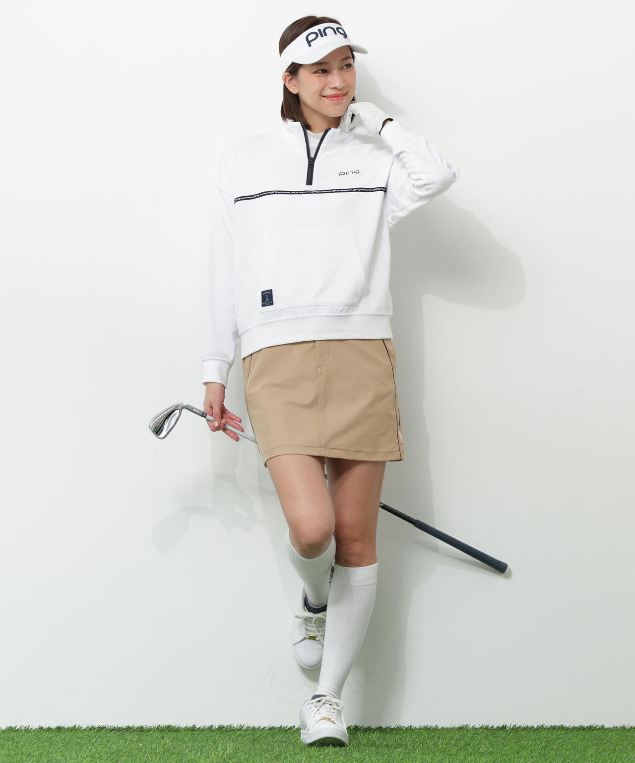 【PING APPAREL】全方向ストレッチツイル台形スカート ＜NATIVE＞ (LADIES)