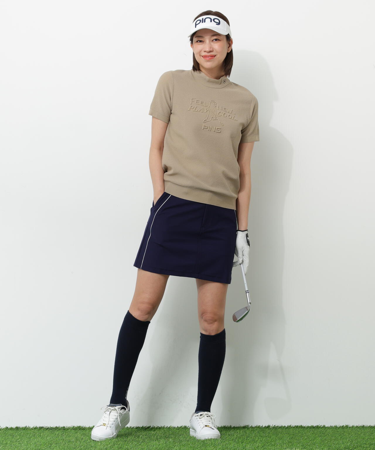 【PING APPAREL】全方向ストレッチツイル台形スカート ＜NATIVE＞ (LADIES)