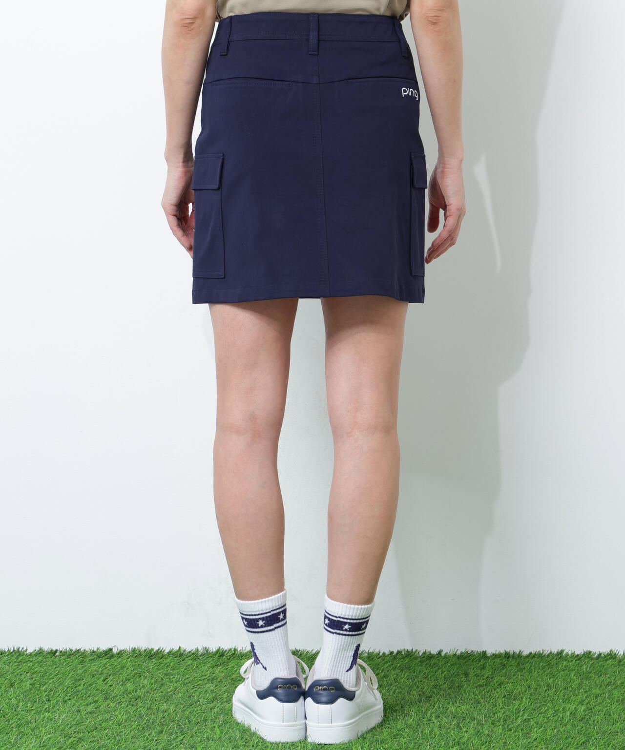 【PING APPAREL】全方向ストレッチニットツイル フィット&ストレッチサイドポケットスカート ＜NATIVE＞ (LADIES)