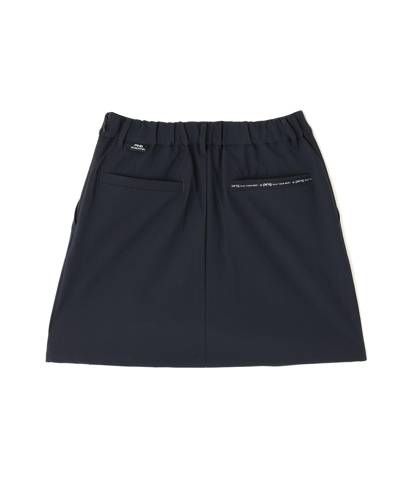 PING APPAREL】全方向ストレッチドビーサイドプリーツスカート