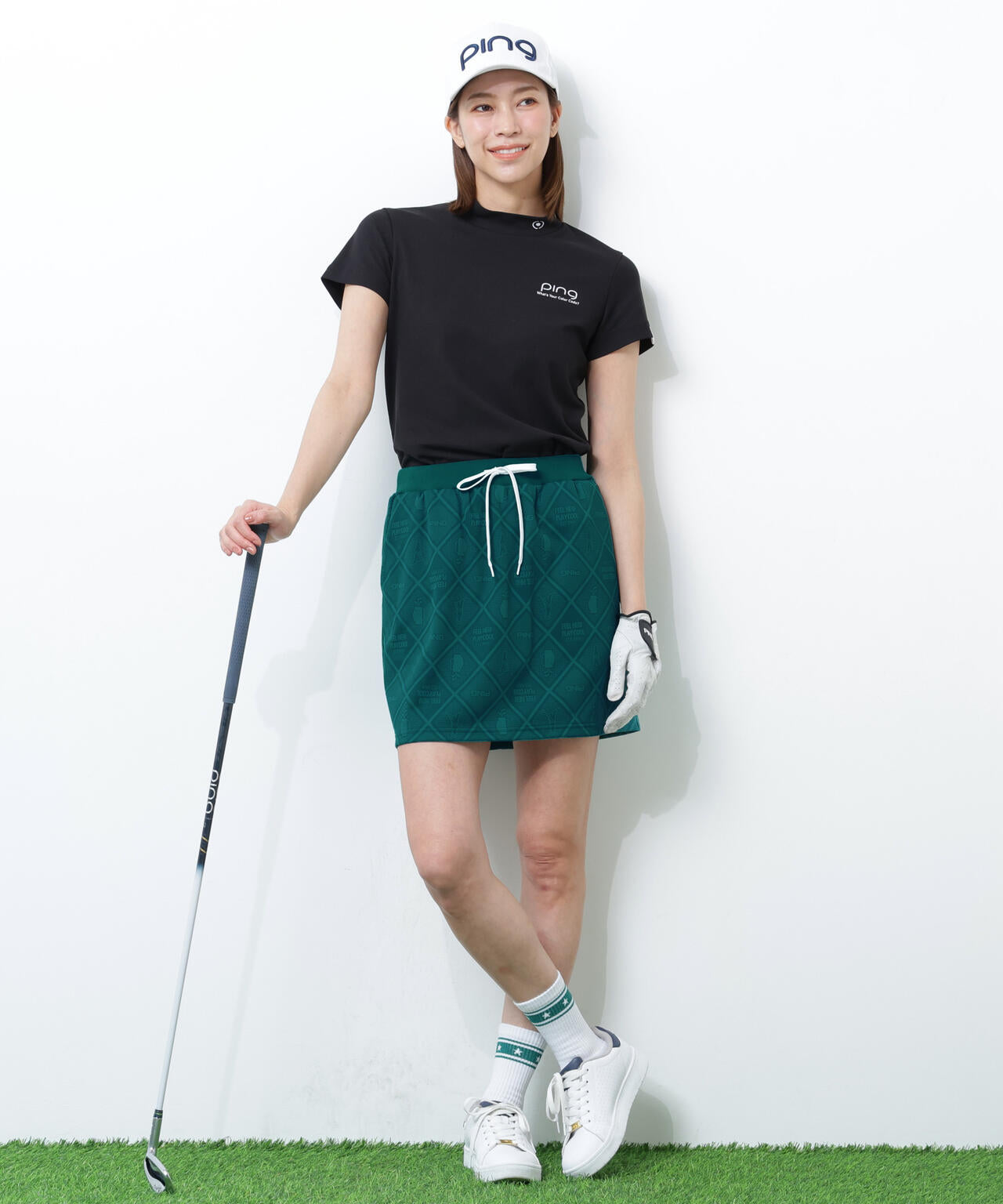 PING APPAREL】全方向ストレッチMr.PINGジャガードスカート ＜NATIVE