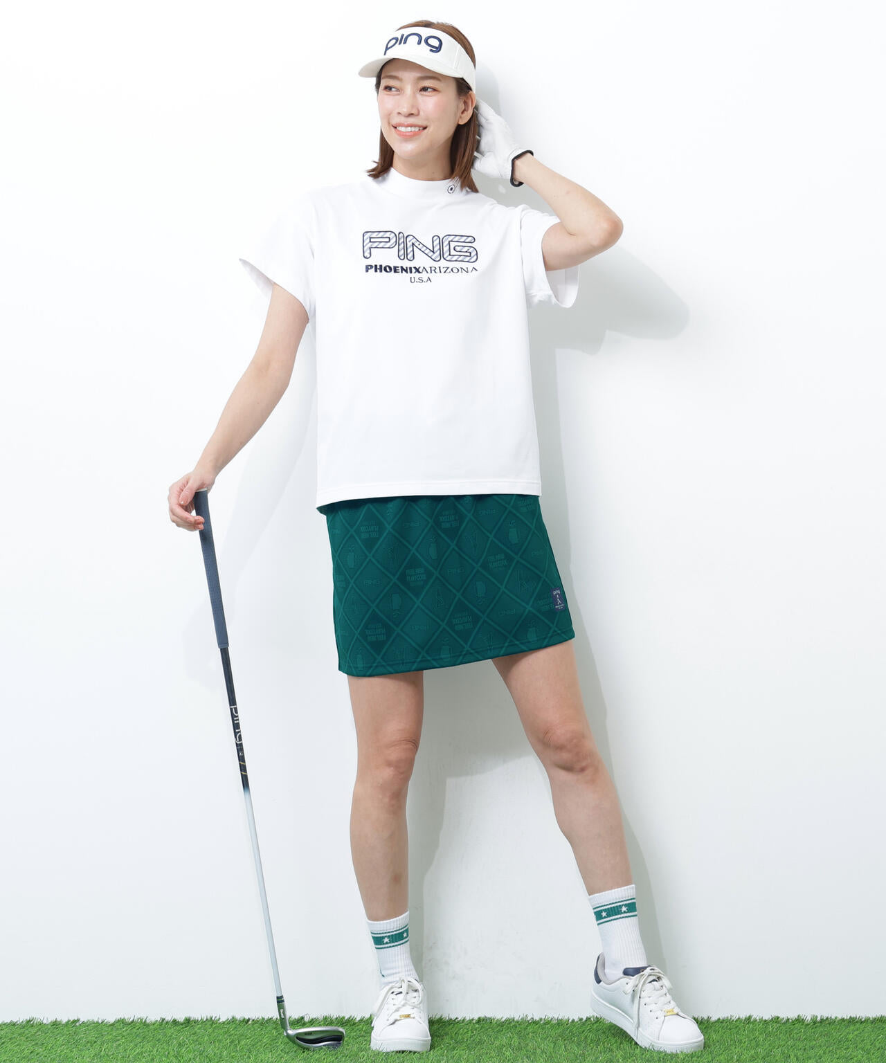 PING APPAREL】全方向ストレッチMr.PINGジャガードスカート ＜NATIVE