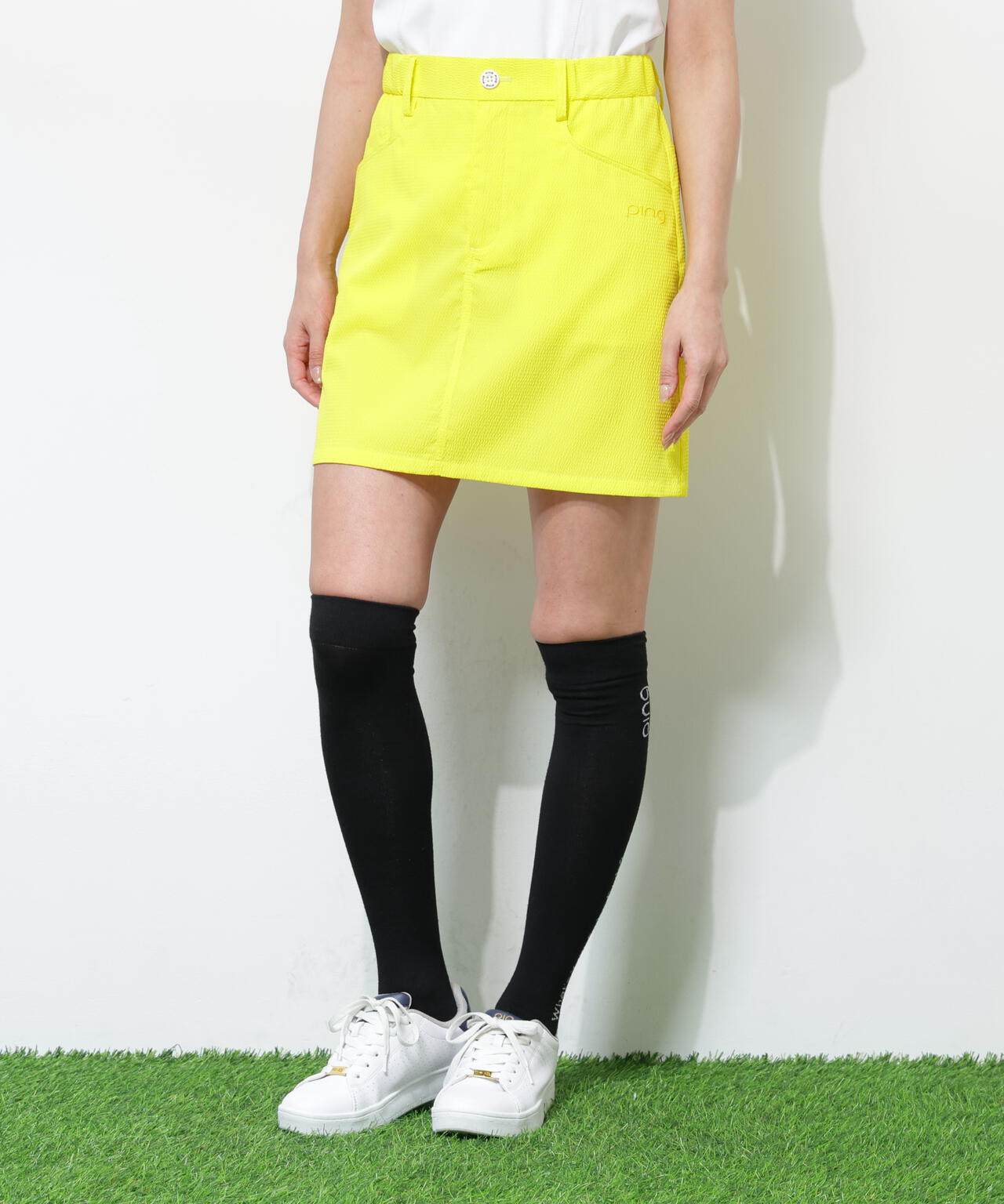 PING APPAREL】ストレッチサッカースカート ＜GOLD＞ (LADIES) | PING