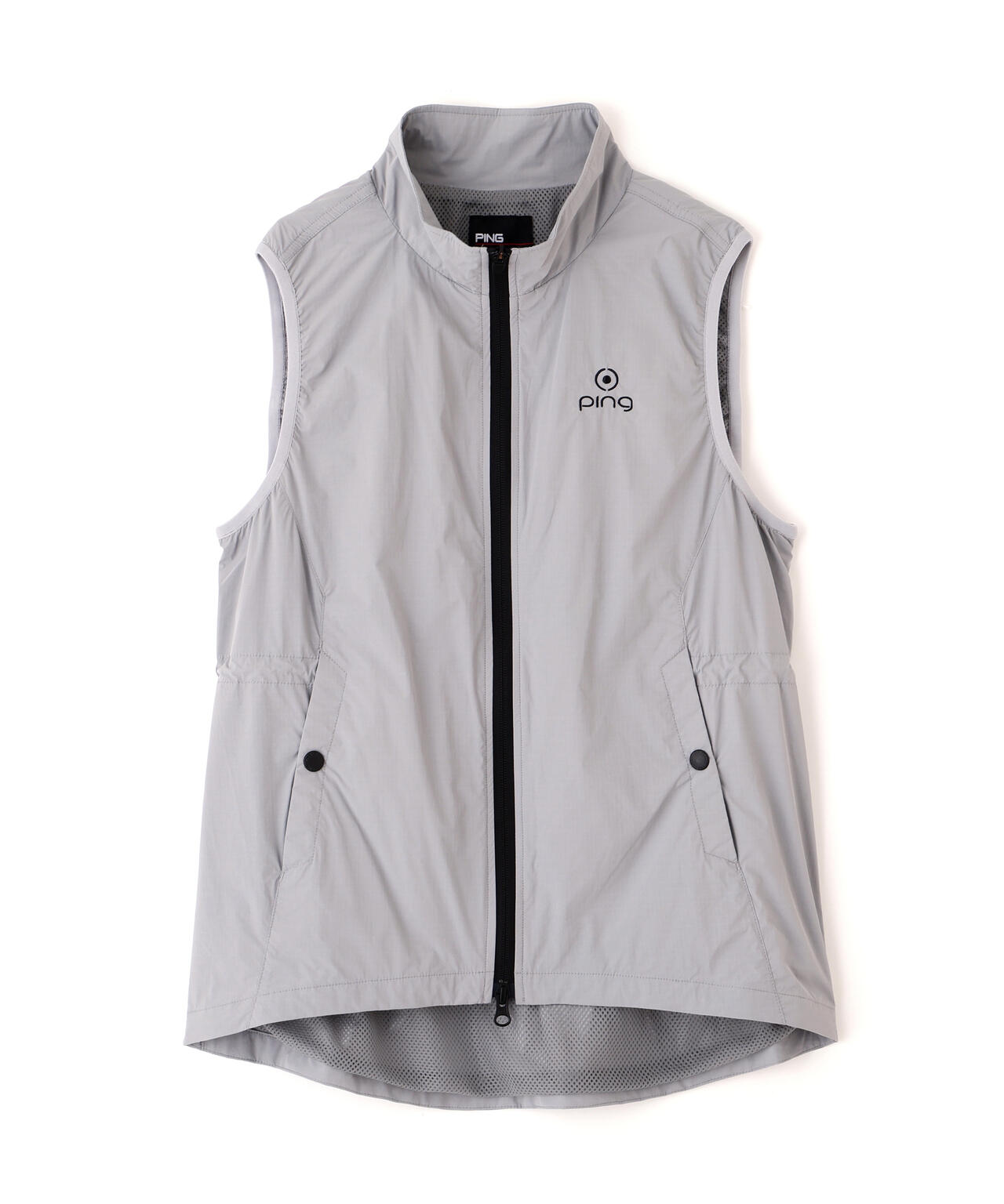 【PING APPAREL】ストレッチリップストップ高機能フルジップベスト ＜GOLD＞ (LADIES)