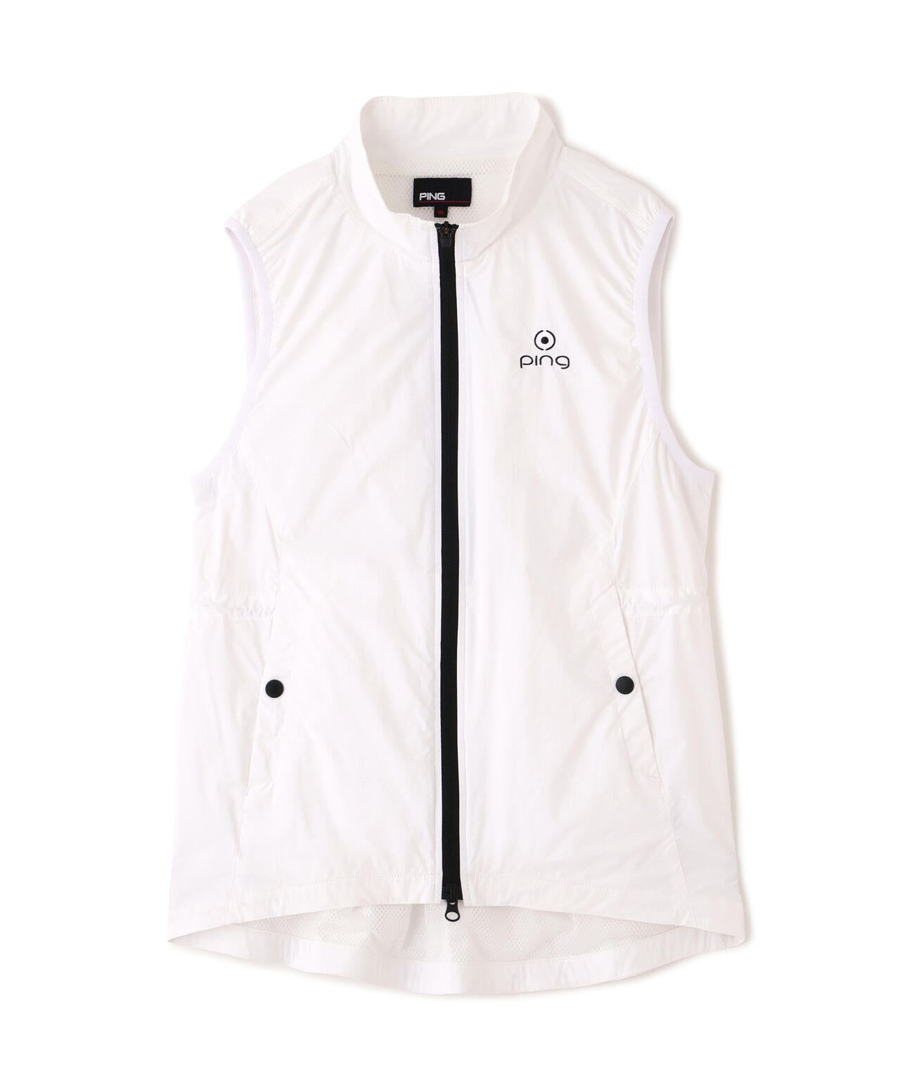【PING APPAREL】ストレッチリップストップ高機能フルジップベスト ＜GOLD＞ (LADIES)