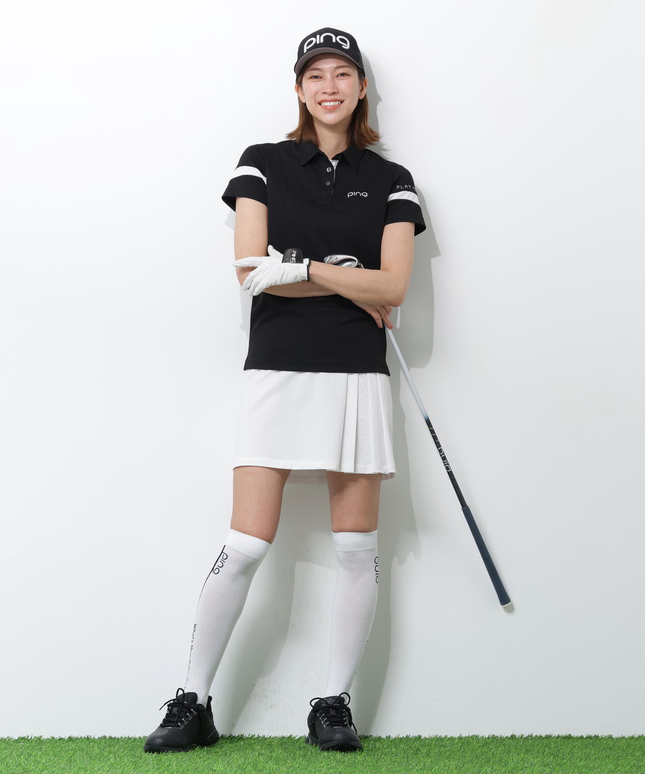 【PING APPAREL】エアロクルーカノコ半袖ポロシャツ ＜PERFORMANCE＞ (LADIES)