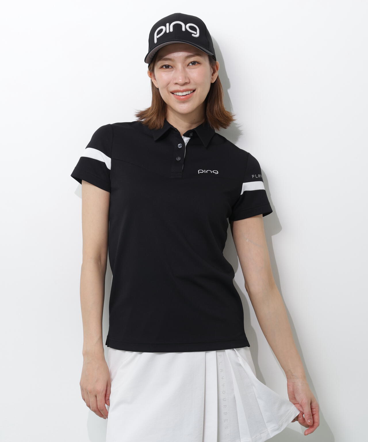【PING APPAREL】エアロクルーカノコ半袖ポロシャツ ＜PERFORMANCE＞ (LADIES)