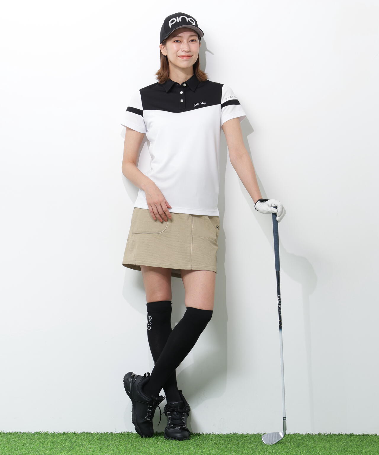 【PING APPAREL】エアロクルーカノコ半袖ポロシャツ ＜PERFORMANCE＞ (LADIES)