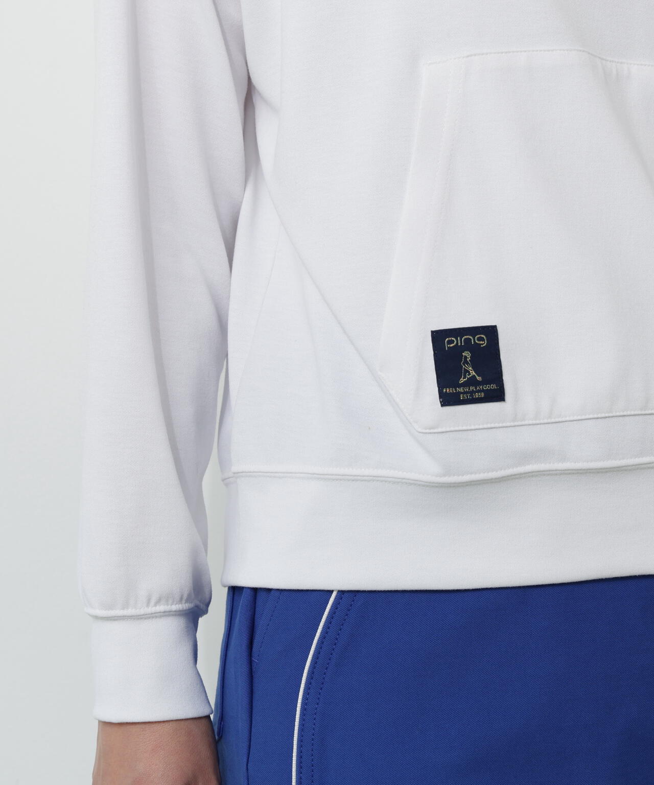 【PING APPAREL】全方向ストレッチダブルフェイスドライミックスアイストーンハーフジップカットソー＜NATIVE＞ (LADIES)