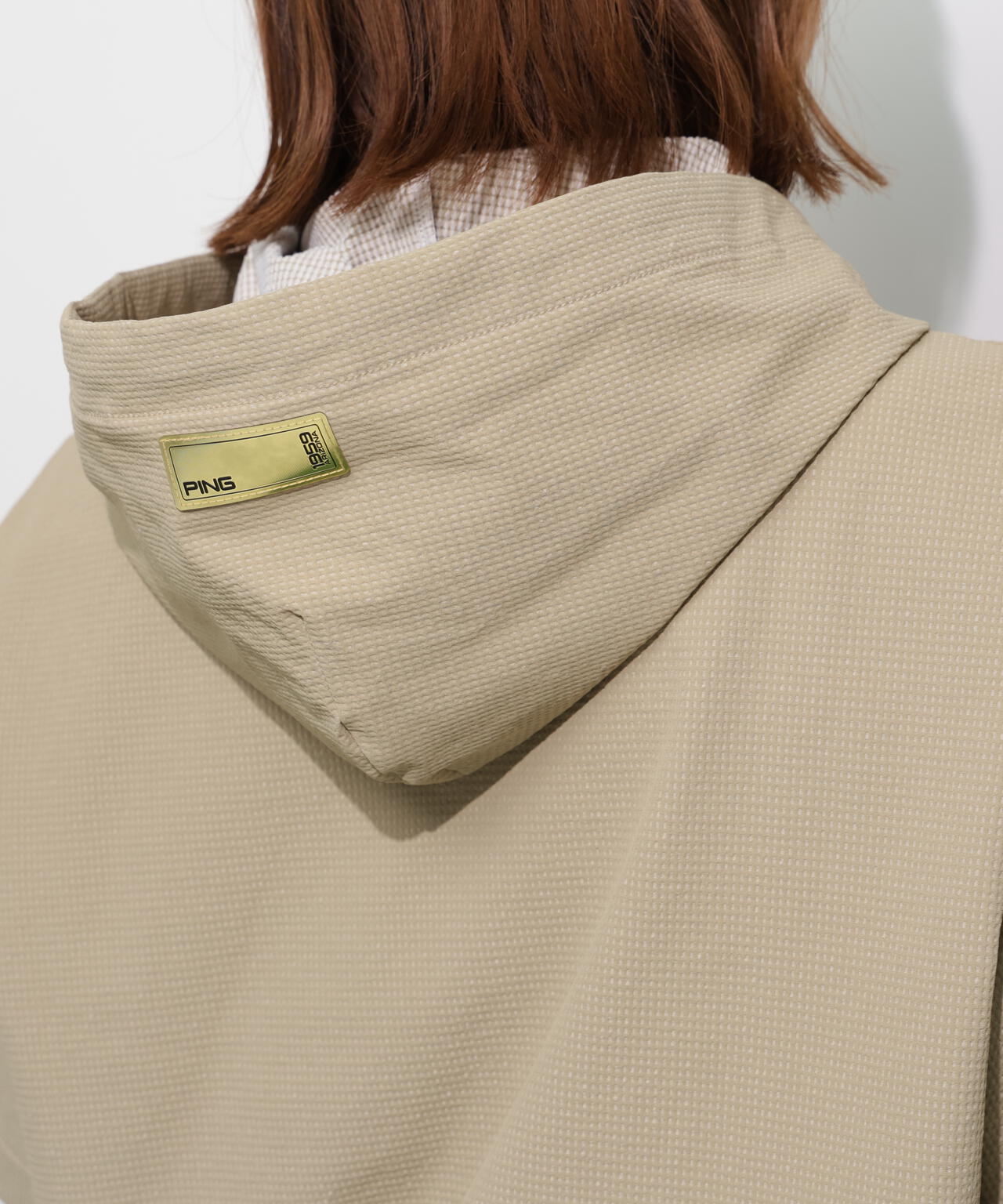 【PING APPAREL】遮熱変形カノコ半袖フーディプルオーバー ＜GOLD＞ (LADIES)