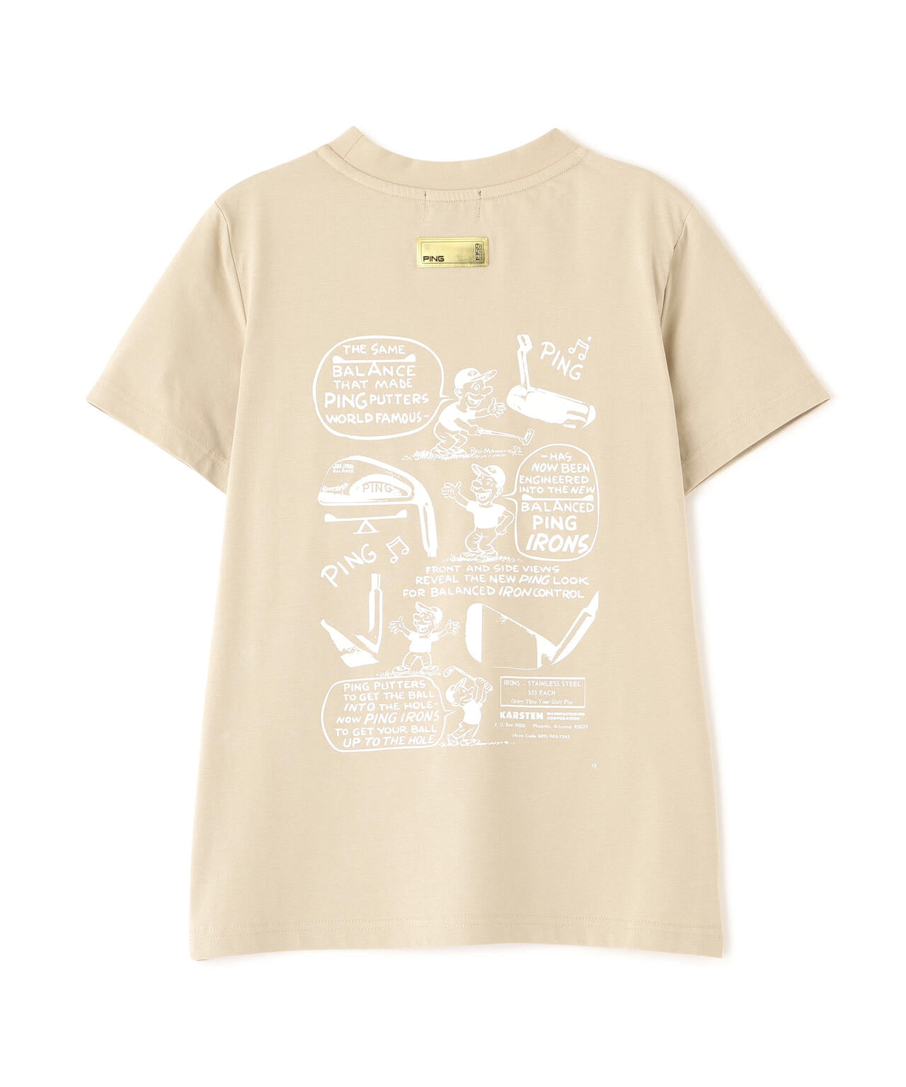 【PING APPAREL】PEカノコTシャツ ＜GOLD＞ (LADIES)