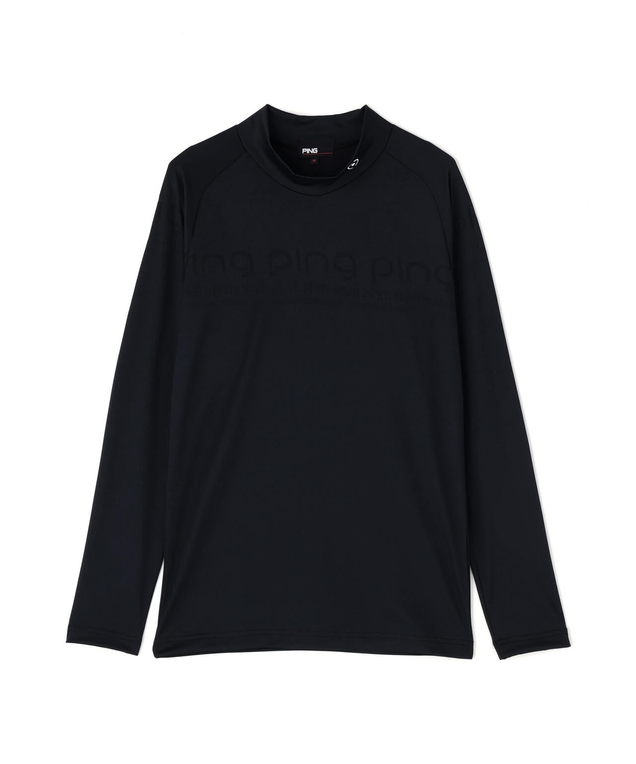 PING APPAREL】ロゴジャカード長袖ハイネックシャツ ＜PERFORMANCE