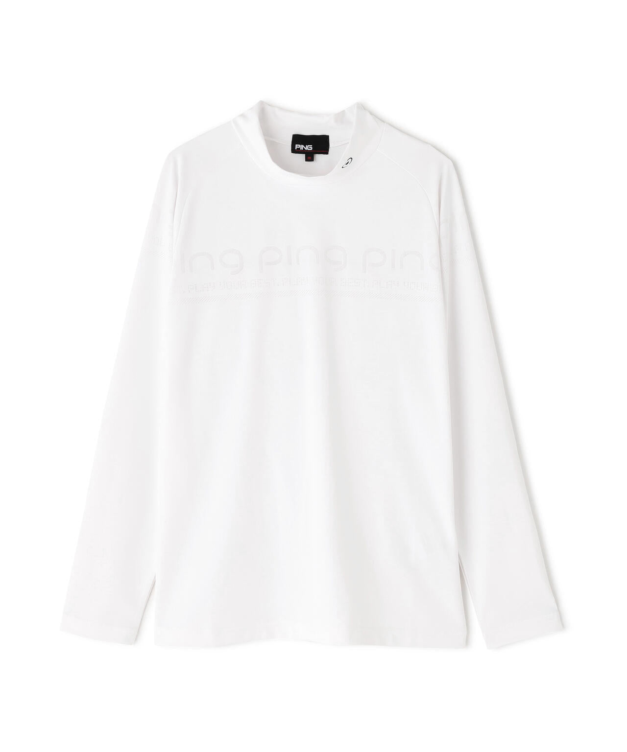PING APPAREL】ロゴジャカード長袖ハイネックシャツ ＜PERFORMANCE