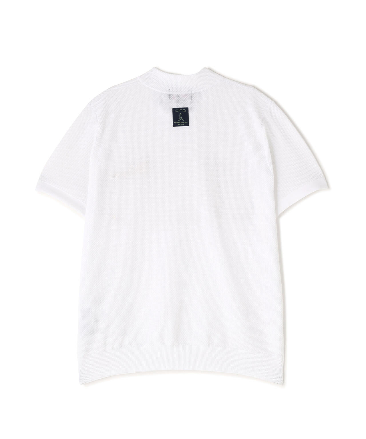 PING APPAREL】Mr.PINGエンボス半袖ハイネックニット ＜NATIVE