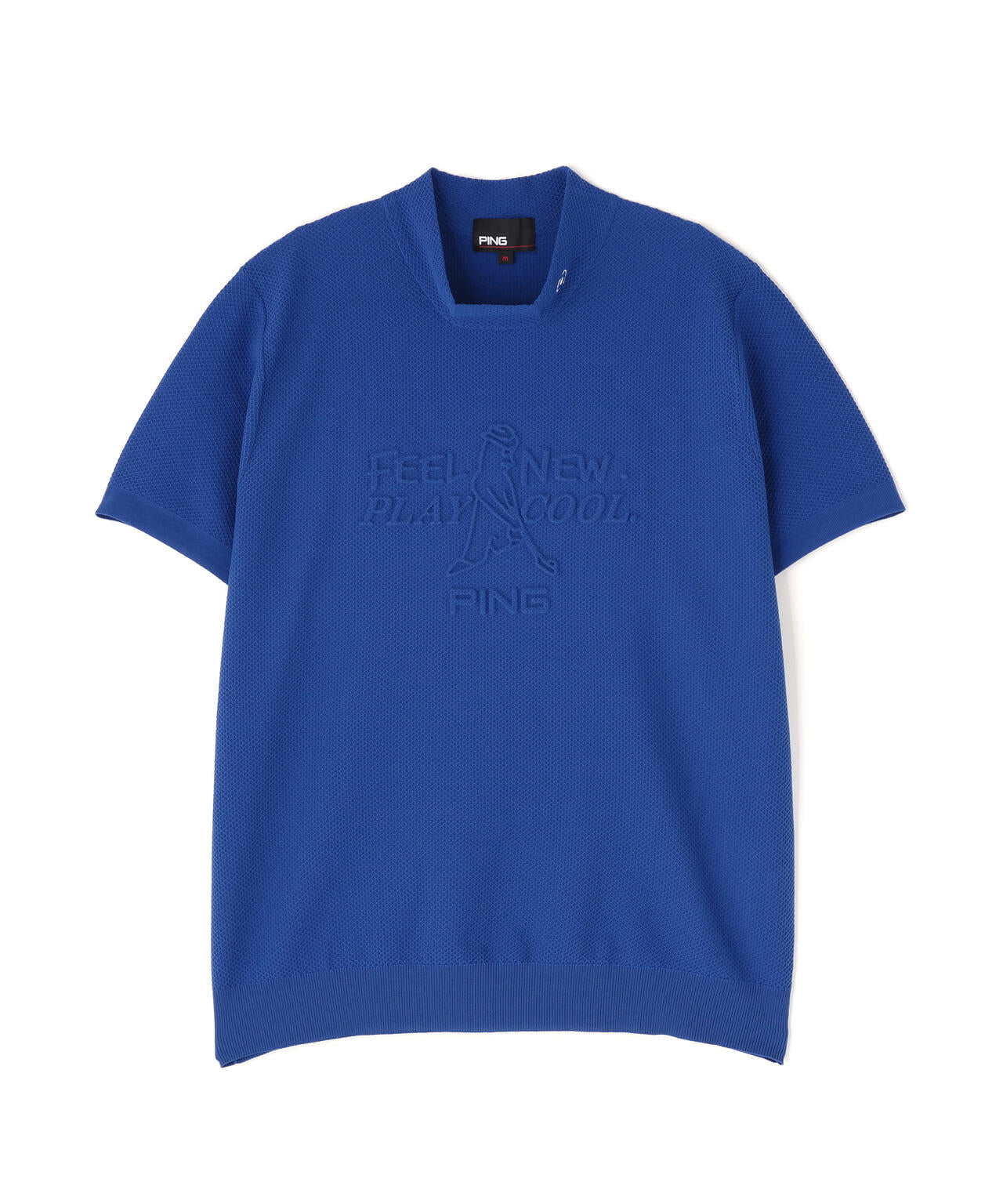【PING APPAREL】Mr.PINGエンボス半袖ハイネックニット ＜NATIVE＞ (LADIES)