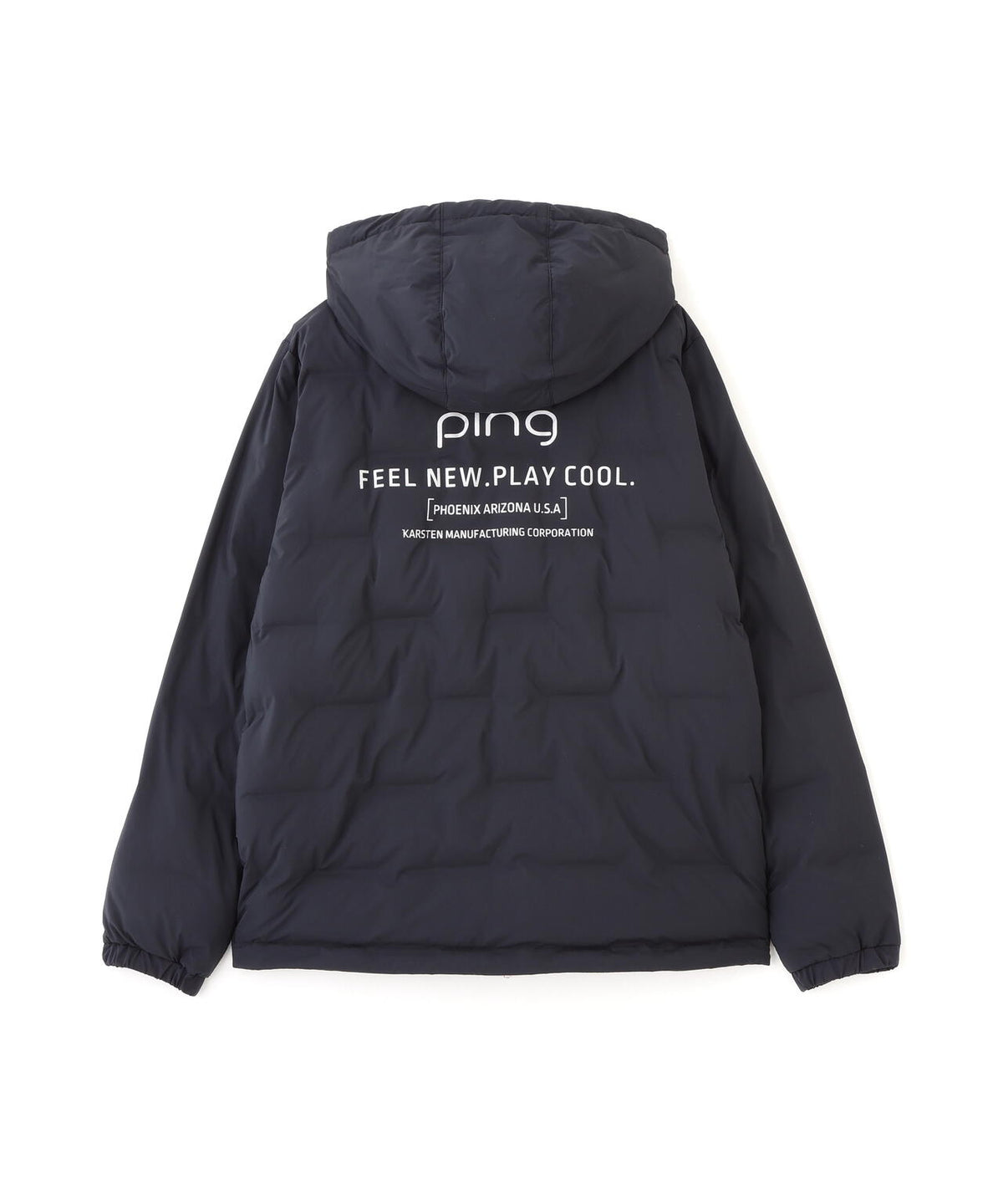 [PING APPAREL] [撥水・保温] サーモライトエコメイド二重織中綿フーディブルゾン (LADIES)