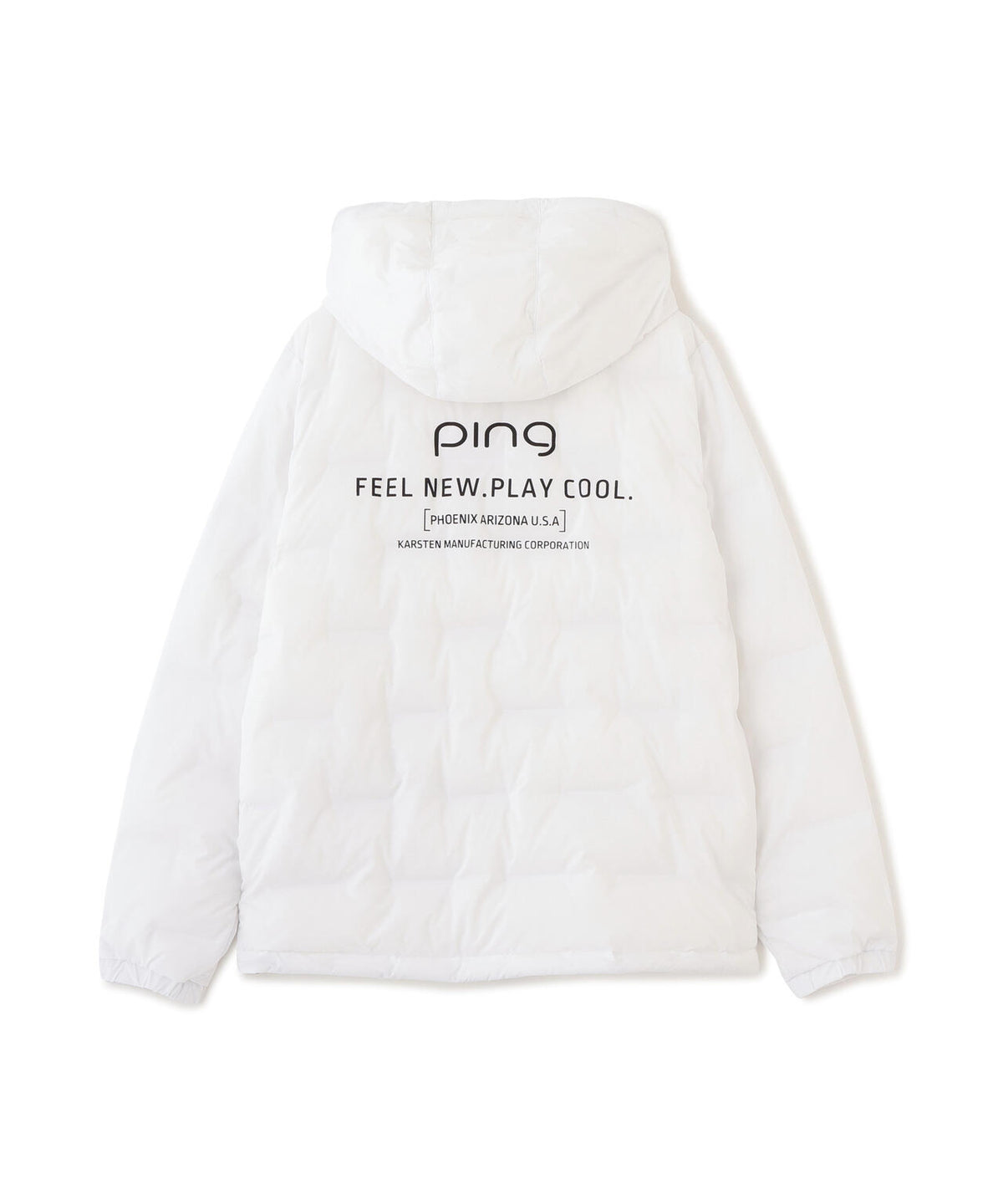 [PING APPAREL] [撥水・保温] サーモライトエコメイド二重織中綿フーディブルゾン (LADIES)
