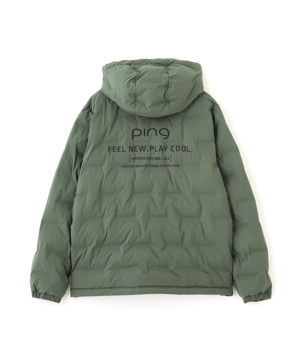 [PING APPAREL] [撥水・保温] サーモライトエコメイド二重織中綿フーディブルゾン (LADIES)