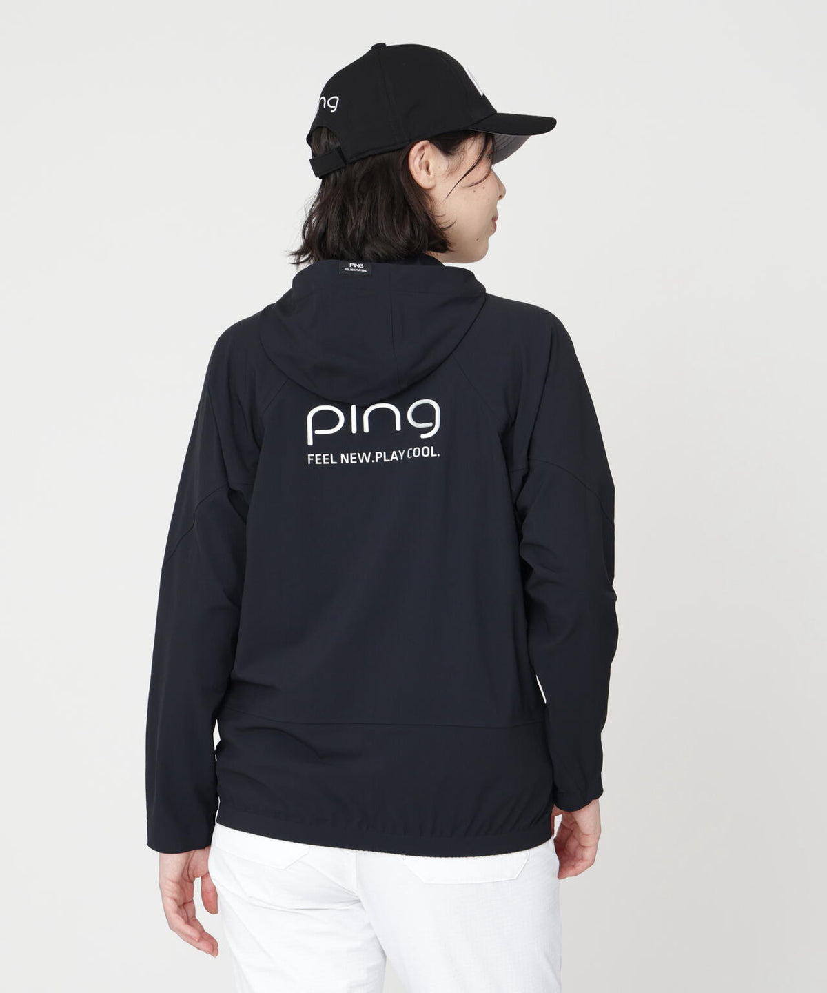 【PING APPAREL】全方向ストレッチフルジップフーディーブルゾン (LADIES)