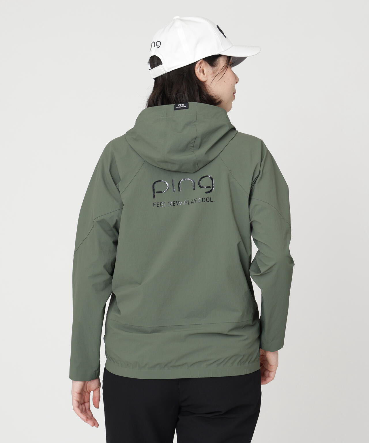 PING APPAREL】全方向ストレッチフルジップフーディーブルゾン (LADIES