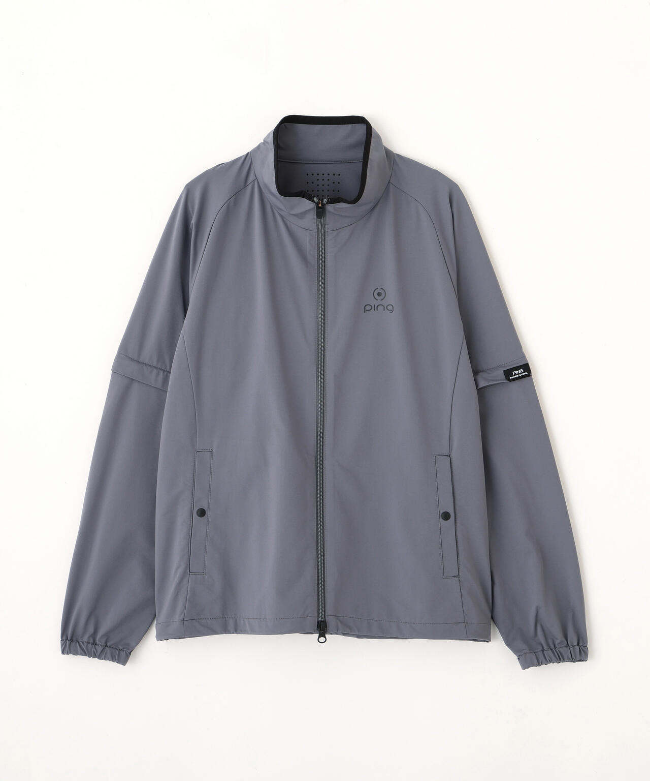 【PING APPAREL】ストレッチハイゲージ天竺2WAYスタンドフルジップブルゾン (LADIES)