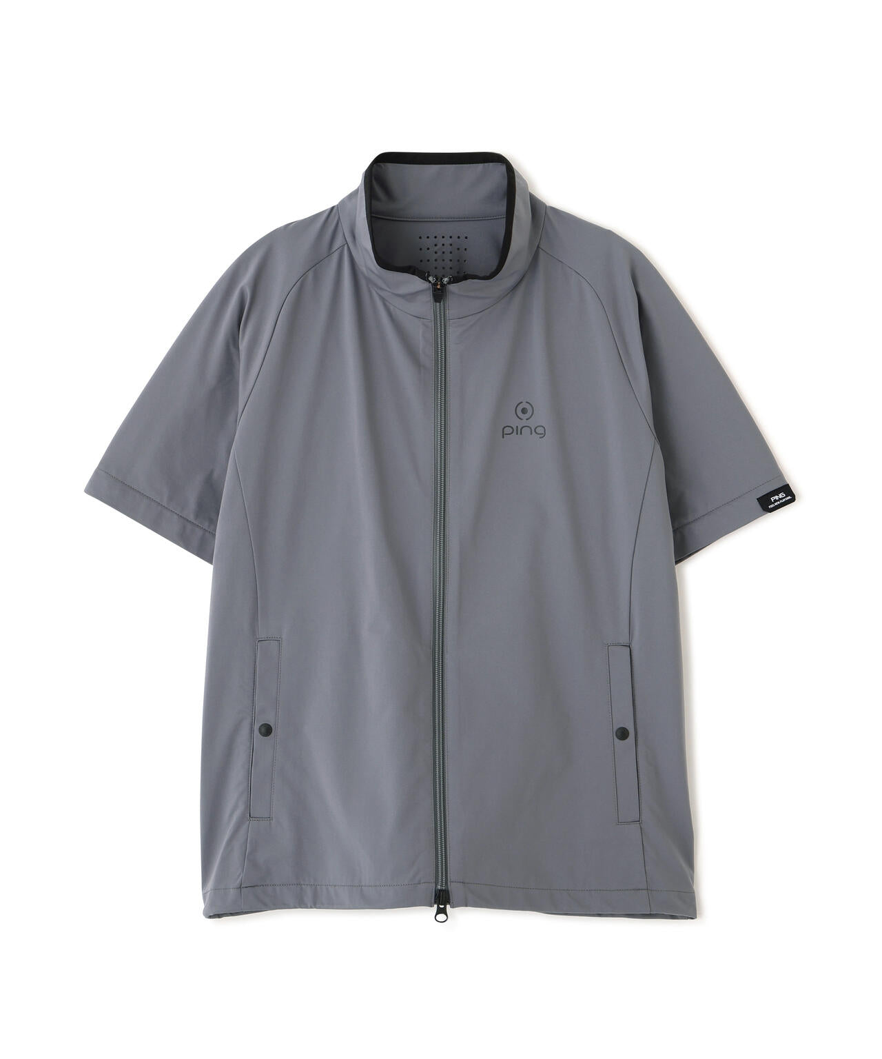 PING APPAREL】ストレッチハイゲージ天竺2WAYスタンドフルジップ