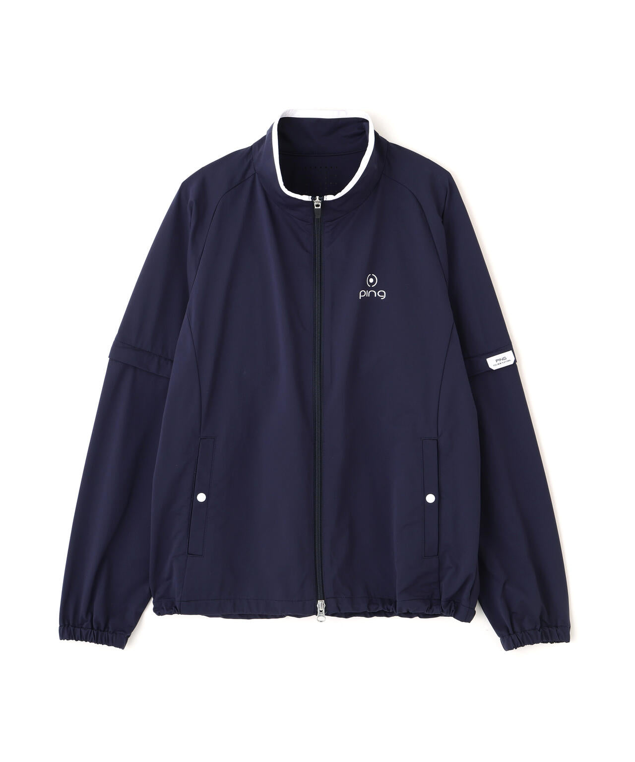 【PING APPAREL】ストレッチハイゲージ天竺2WAYスタンドフルジップブルゾン (LADIES)