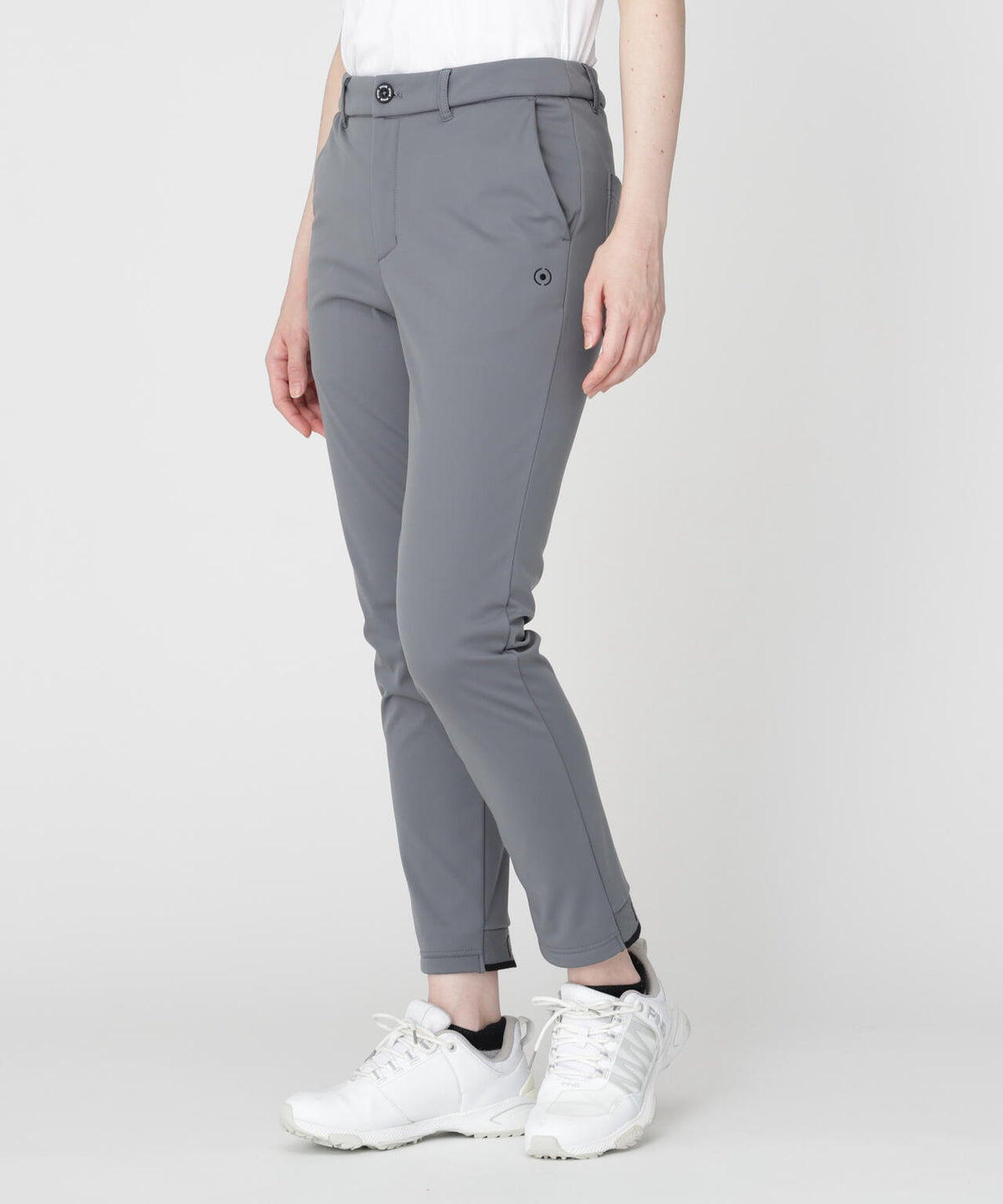 [PING APPAREL] [ストレッチ・防風] 裾ロゴジャカードボンディングジョガーパンツ (LADIES)