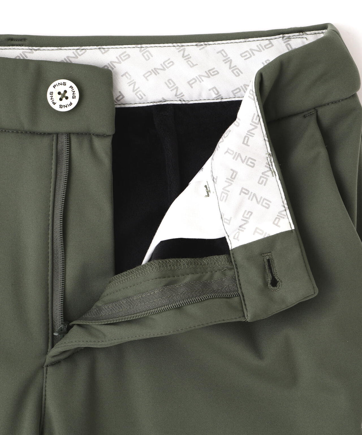 [PING APPAREL] [ストレッチ・防風] 裾ロゴジャカードボンディングジョガーパンツ (LADIES)