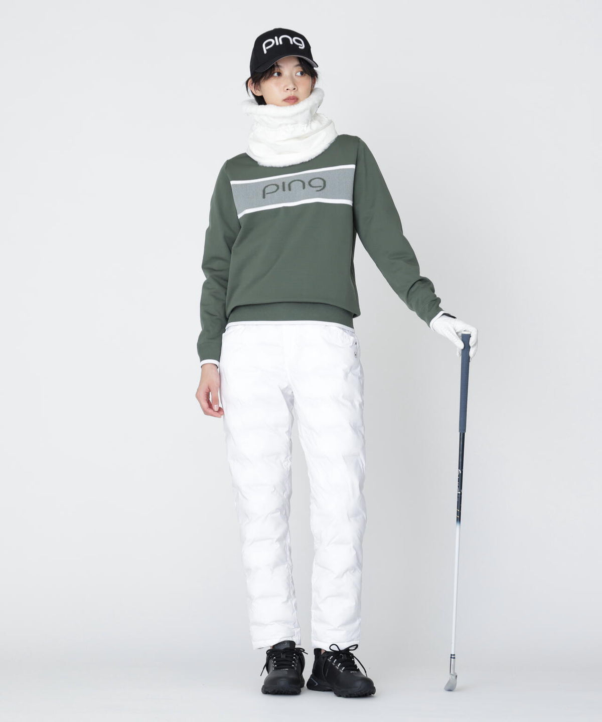 [PING APPAREL] [撥水・保温] サーモライトエコメイド二重織中綿パンツ (LADIES)