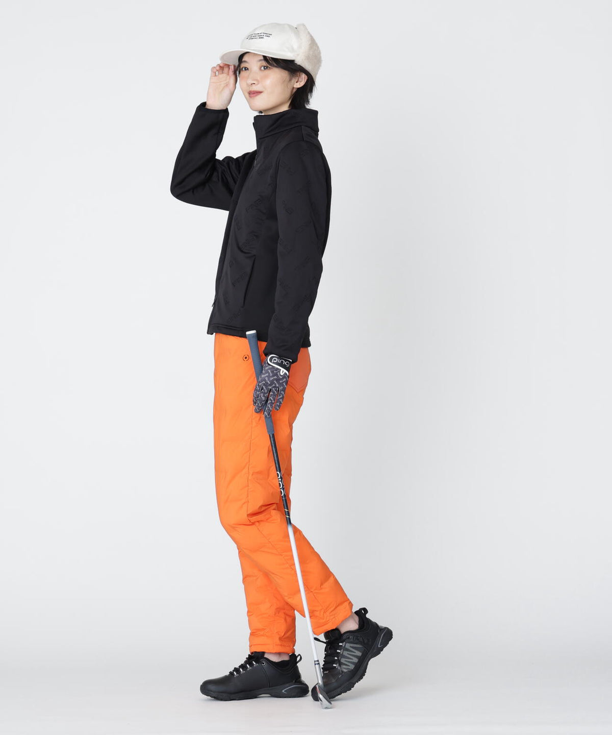 [PING APPAREL] [撥水・保温] サーモライトエコメイド二重織中綿パンツ (LADIES)