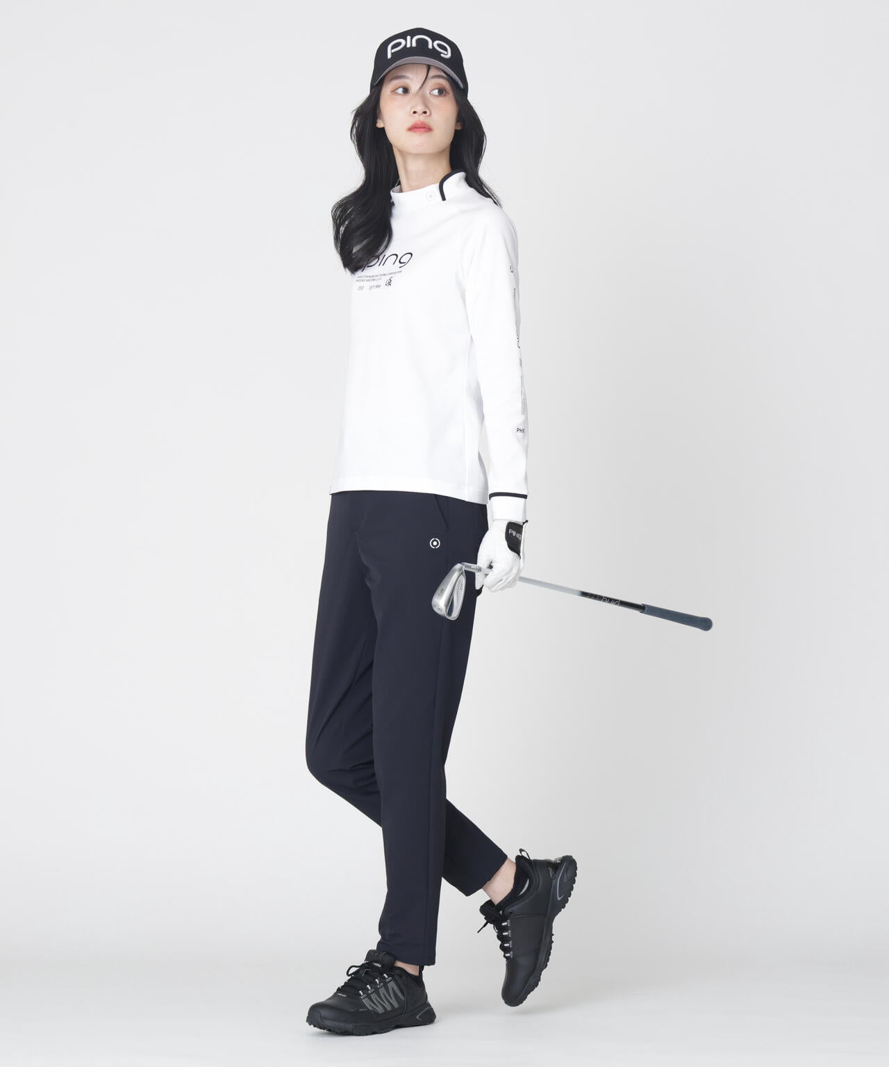 【PING APPAREL】全方向ストレッチ布帛 高機能テーパードパンツ (LADIES)