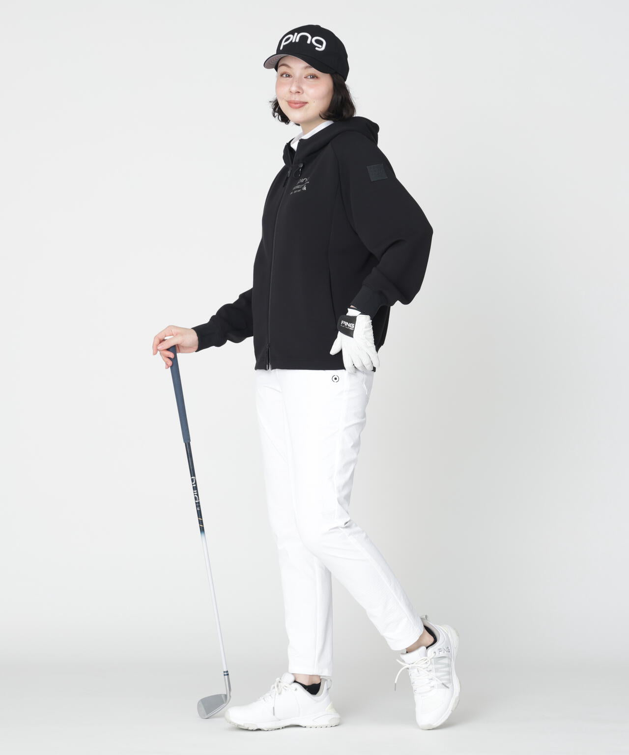PING APPAREL】全方向ストレッチ布帛 高機能テーパードパンツ (LADIES