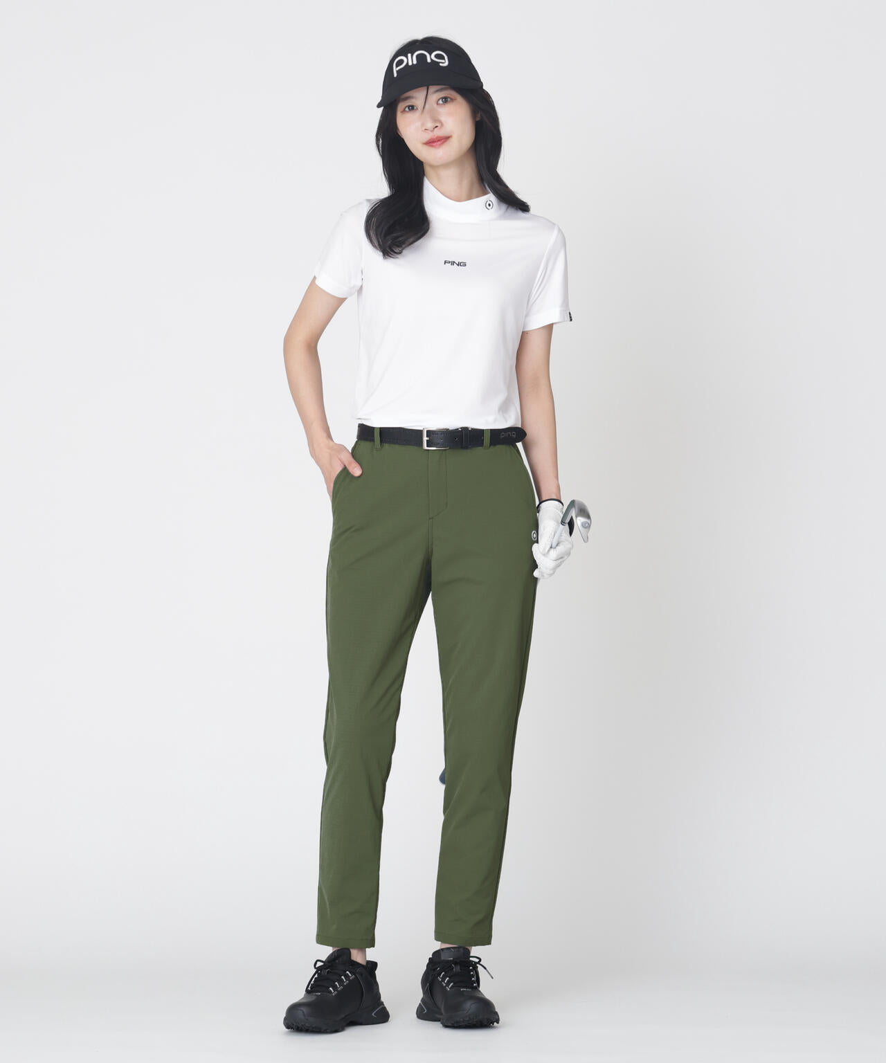 【PING APPAREL】全方向ストレッチ布帛 高機能テーパードパンツ (LADIES)