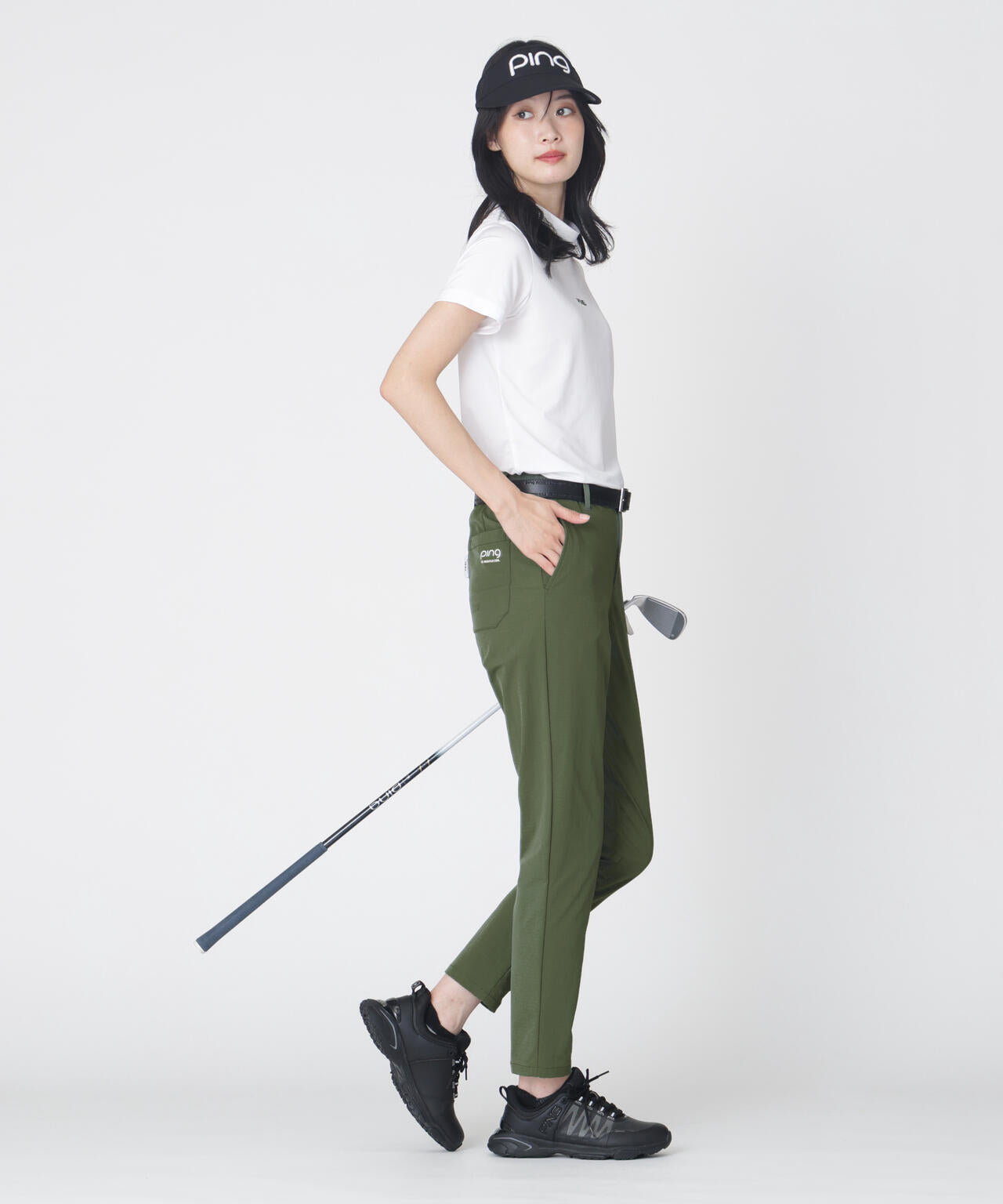 【PING APPAREL】全方向ストレッチ布帛 高機能テーパードパンツ (LADIES)