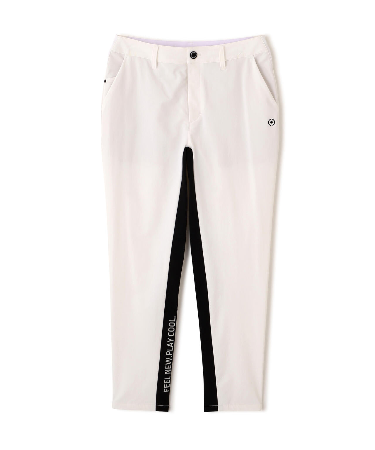 【PING APPAREL】全方向ストレッチ二重織 フィット＆ストレッチ配色テーパードパンツ (LADIES)