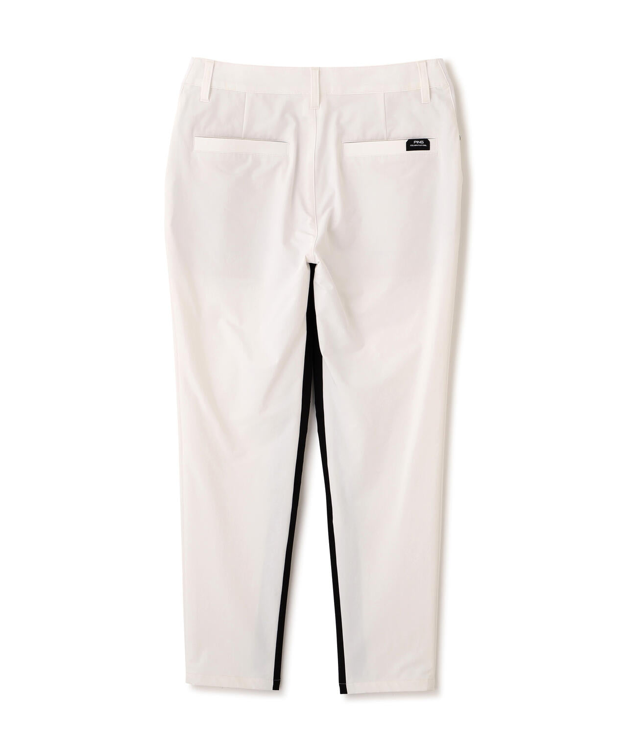 【PING APPAREL】全方向ストレッチ二重織 フィット＆ストレッチ配色テーパードパンツ (LADIES)