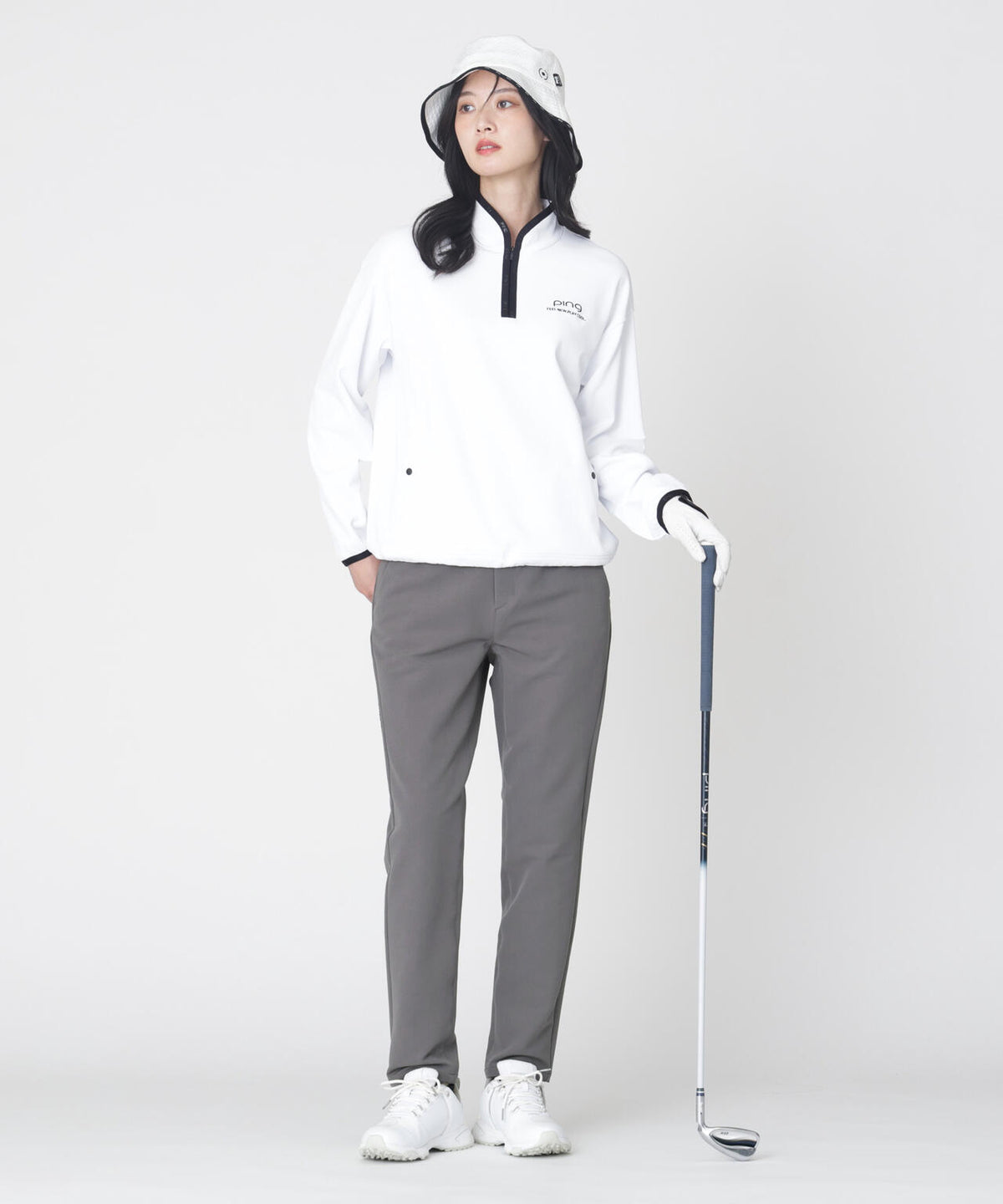 [PING APPAREL] 全方向ストレッチパーテックスアンリミテッドテーパードパンツ (LADIES)