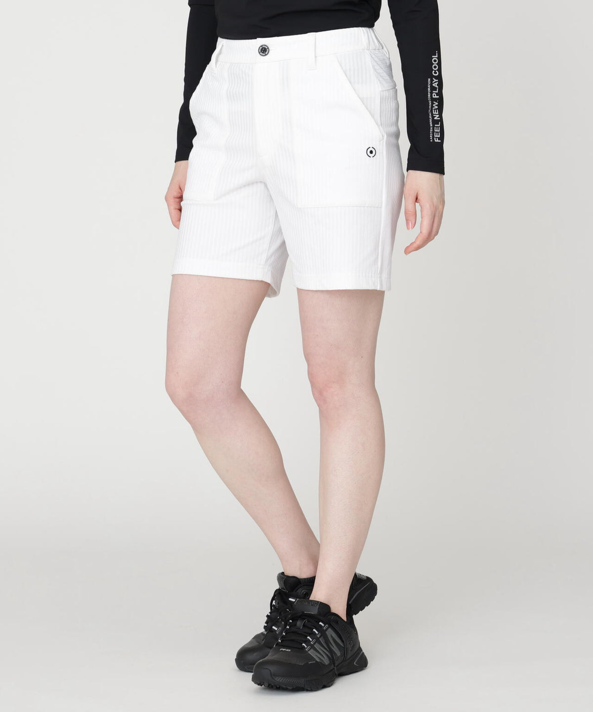 【PING APPAREL】全方向ストレッチシアサッカーショートパンツ (LADIES)