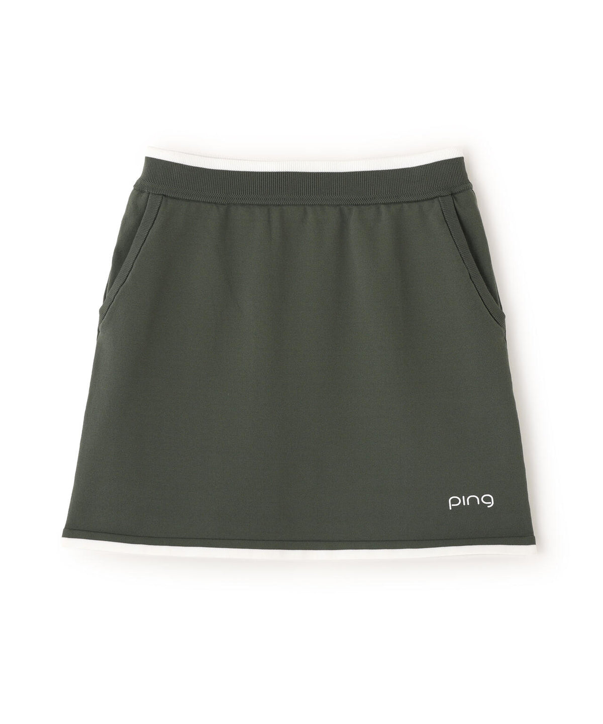 [PING APPAREL] 薄手防風裏ニットスカート ＜GOLD＞ (LADIES)