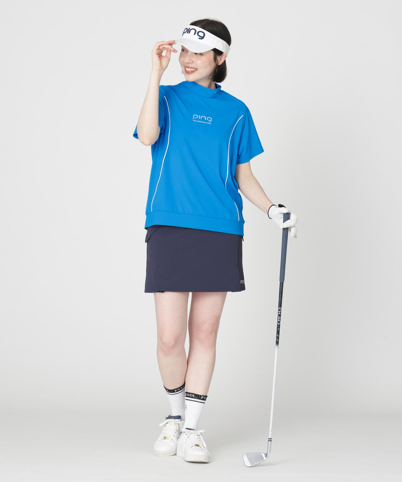 【PING APPAREL】ダブルストレッチフラップスカート (LADIES)